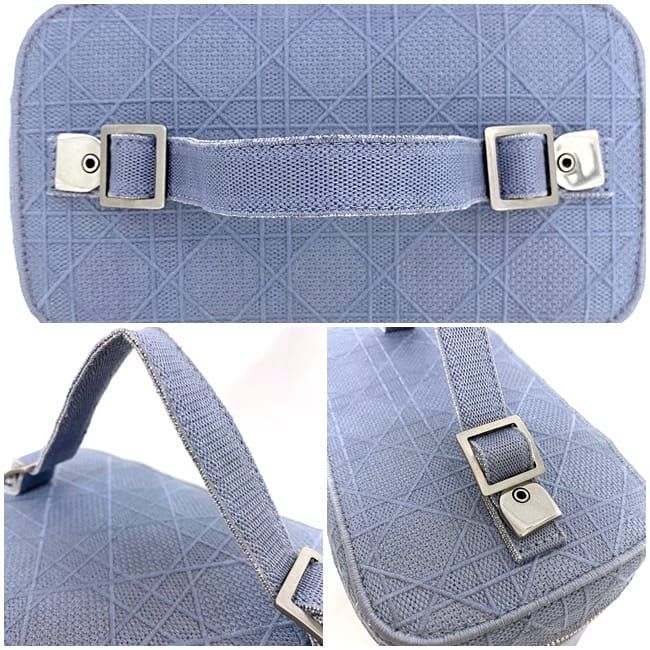 Christian Dior Handbag Vanity Bag Light Blue — view 7