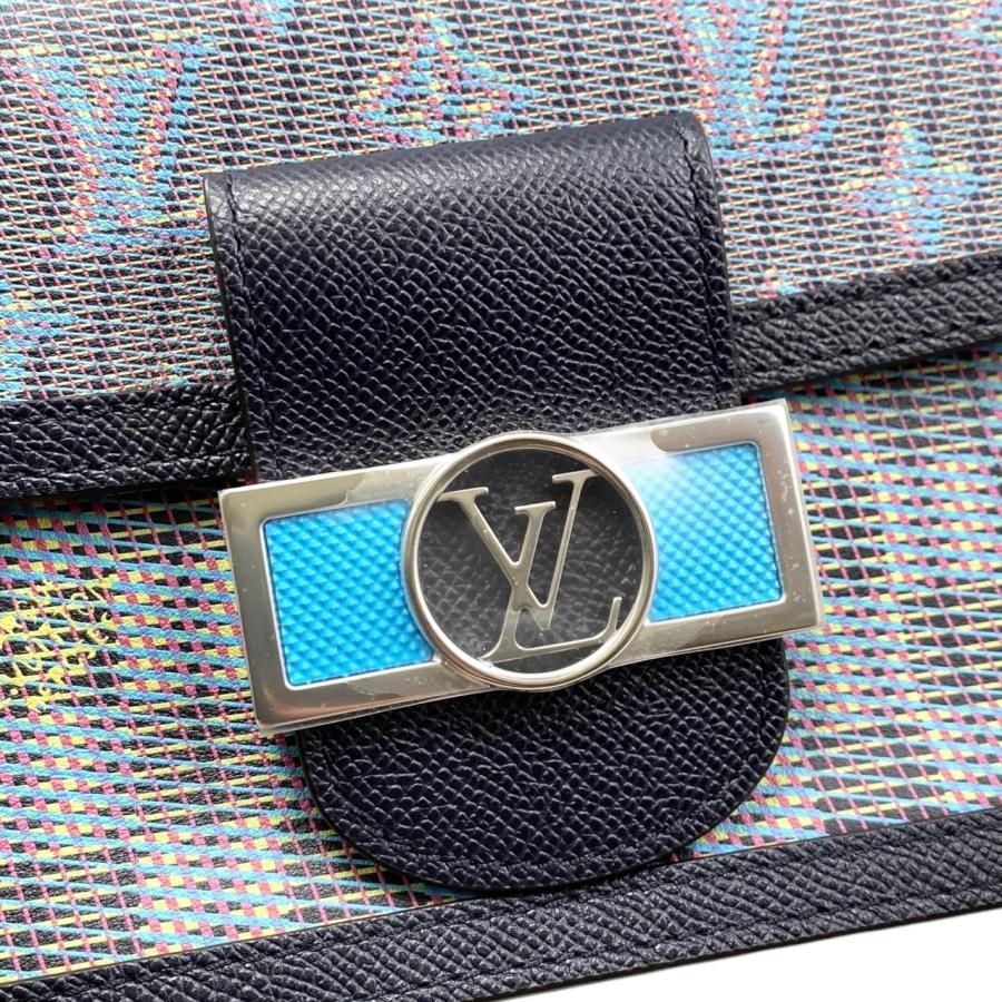 Louis Vuitton Dauphine Mini Monogram Pop Navy Blue — view 6