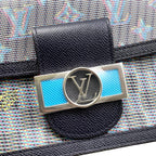 Louis Vuitton Dauphine Mini Monogram Pop Navy Blue — view 6