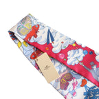 Hermes Tsuiri My Cloud Silk Red Scarf — view 3