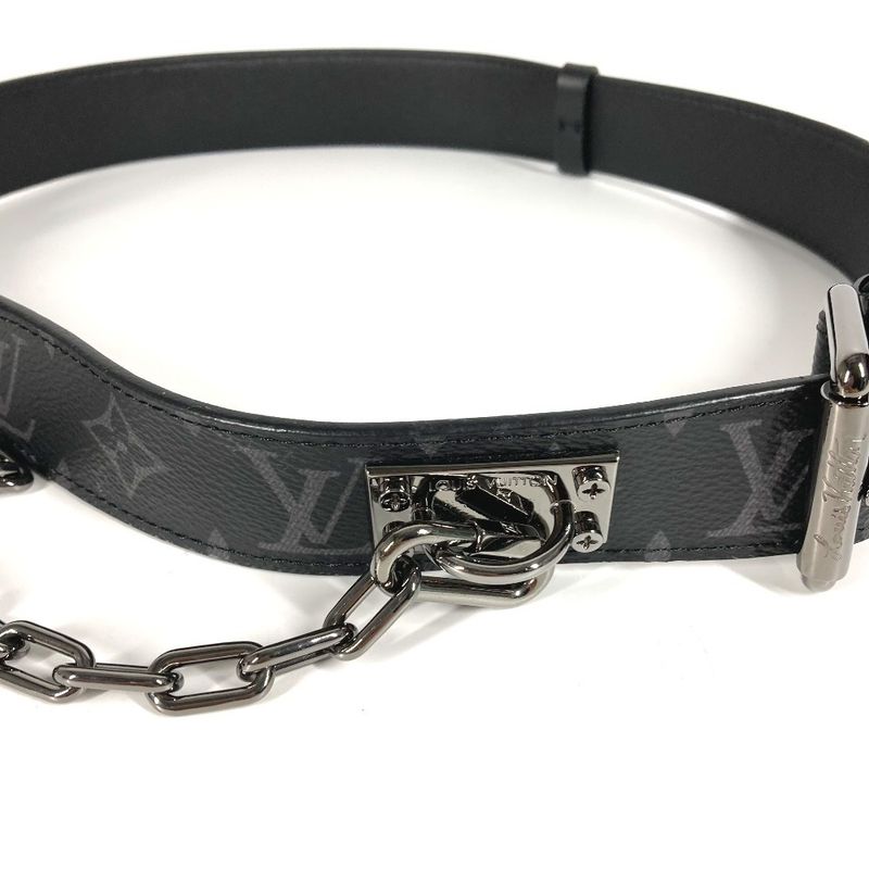 Louis Vuitton Belt Santure Signature Chain 35 mm M0179 V Monogram Eclipse — view 5