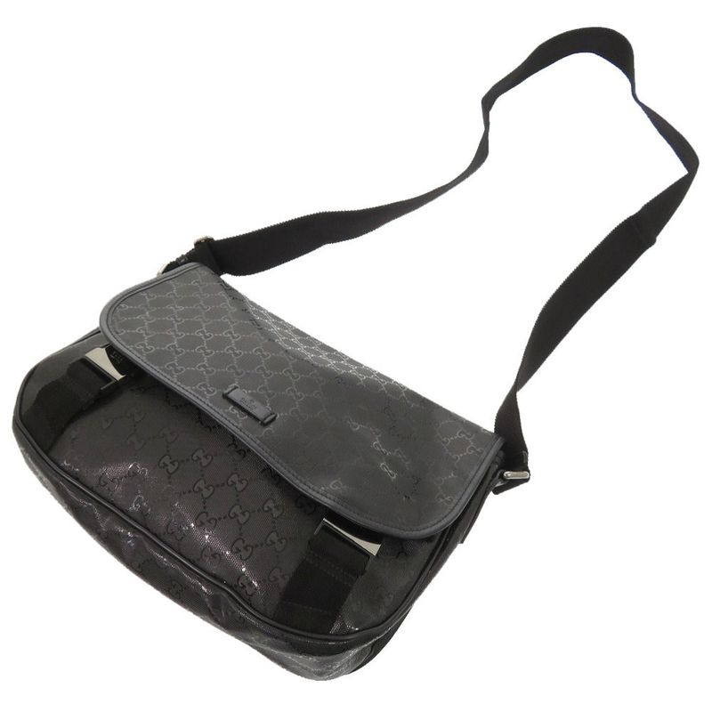 Gucci GG Imprime Black Messenger Bag Shoulder 0164 — view 5