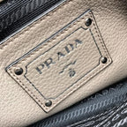 Prada Leather 2-Way Bag Gray — view 8