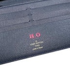 Louis Vuitton Bifold Long Wallet Portefeuille Antholite Damier Azur — view 9