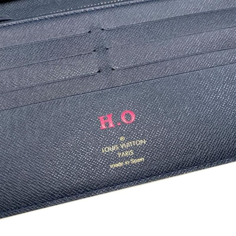 Louis Vuitton Bifold Long Wallet Portefeuille Antholite Damier Azur — view 9