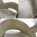 Gucci GG Platform Sandals Back Strap White Beige 36.5 Thick — view 9