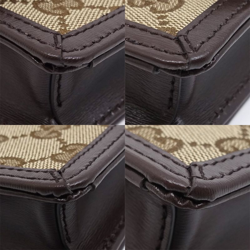 Gucci Le Che Mini Shoulder Bag GG Canvas Beige Brown — view 5