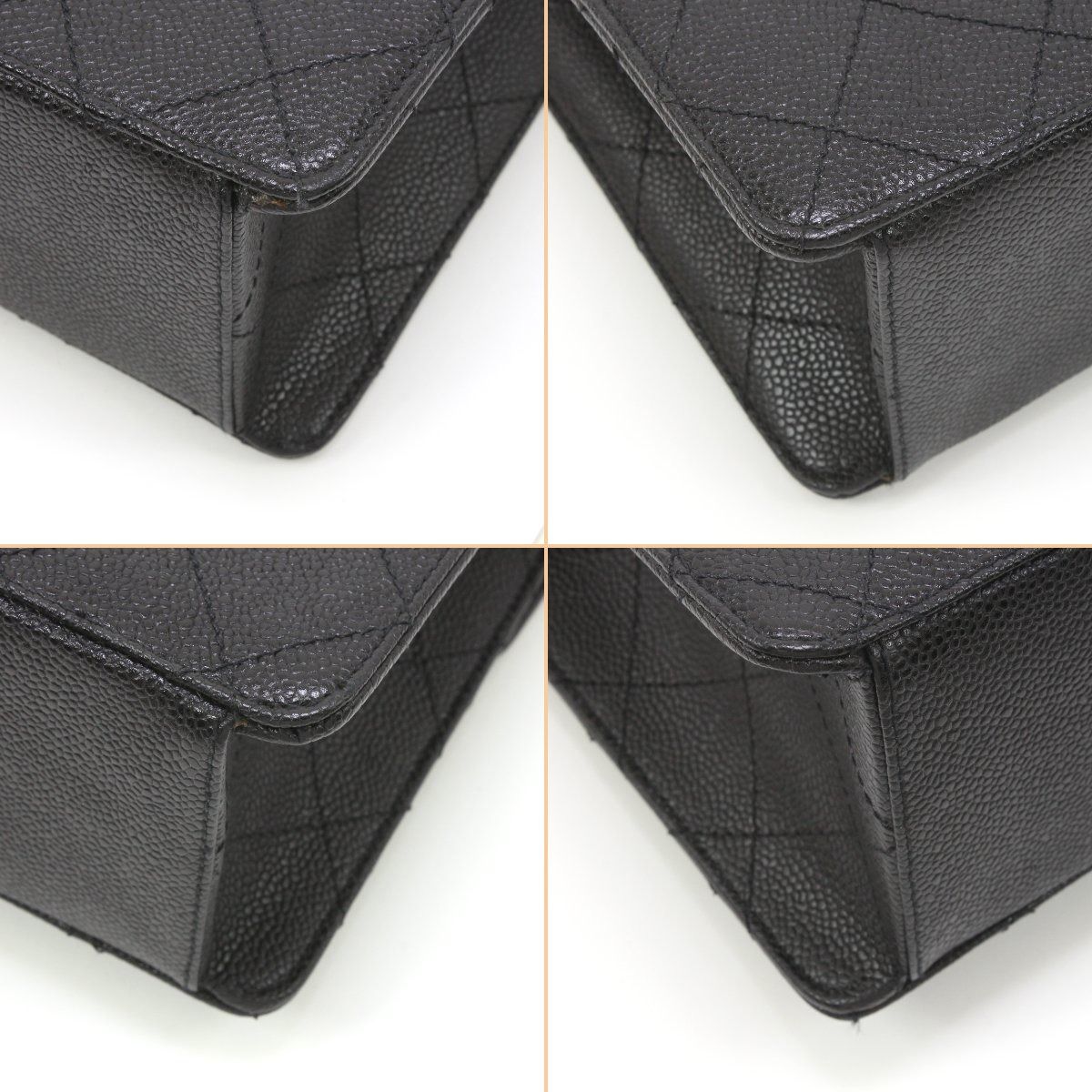 Chanel Caviar Leather Stitch Shoulder Bag — view 7