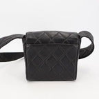 Chanel Quilted Shoulder Bag Leather Black — view 6