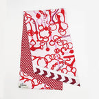 Hermes Maxi Twill Cut MORS ET Tresses Pink Red Silk Scarf — view 3