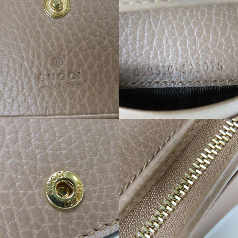 Gucci Bifold Wallet GG Marmont Supreme Canvas Leather Dusting — view 8
