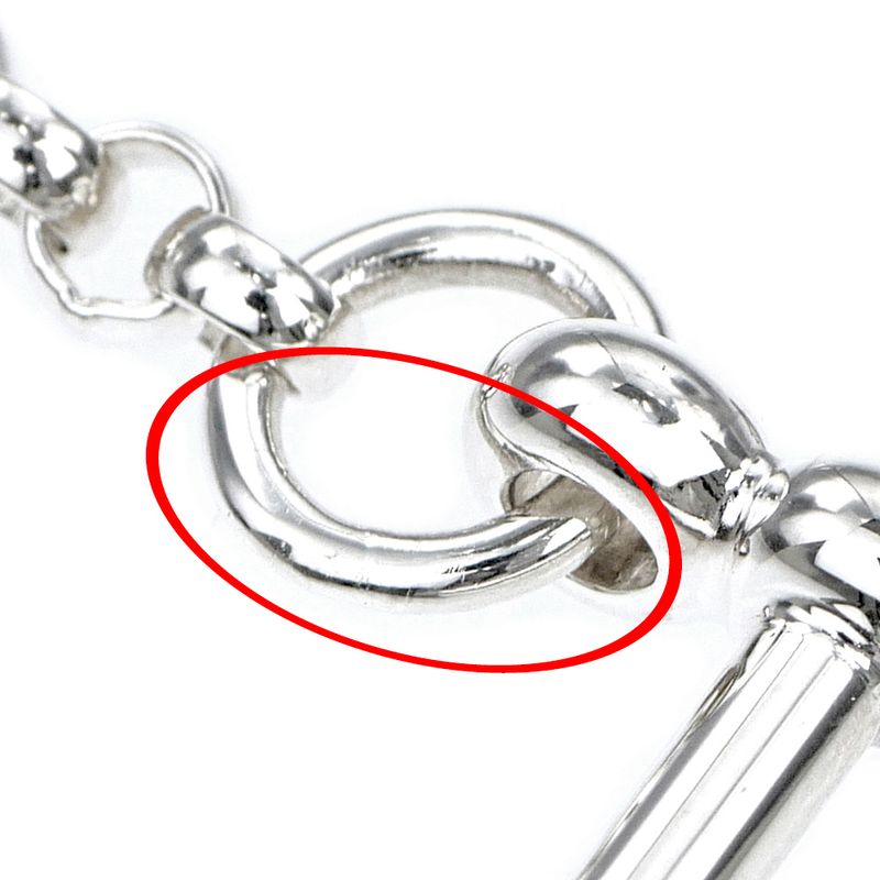 Hermes Chaine Dancre Punk Bracelet ST AG 925 Silver Accessorie — view 9