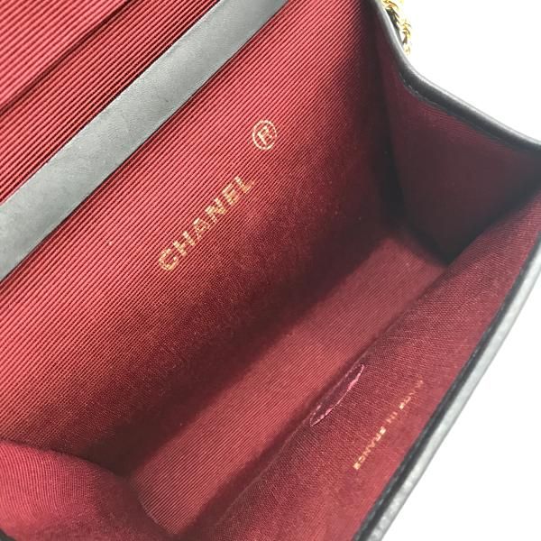 Chanel CC Logo Cotton Jersey Mini Quilted Push Lock Chain Shoulder Bag — view 7