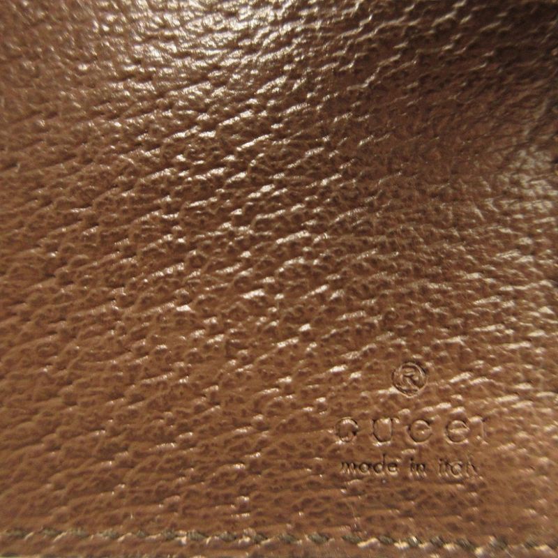 Gucci Ophidia GG Marmont Compact Wallet Canvas Leather Beige Brown — view 6