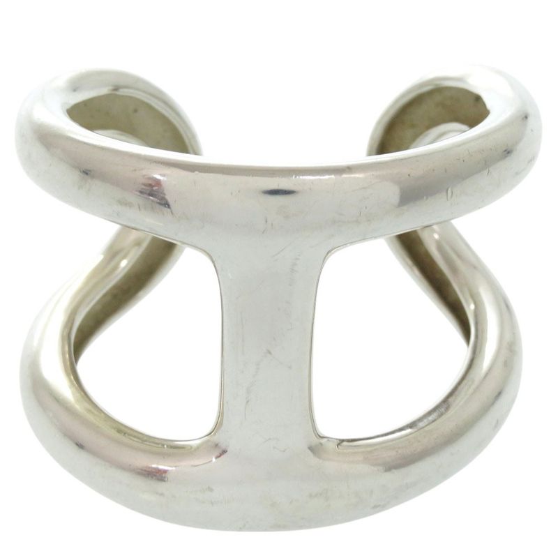 Hermes Osmose Bracelet Cuff Bangle SV 925 Silver 0181 — view 3