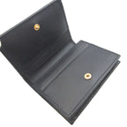 Gucci Horsebit Compact Wallet Canvas Leather Beige Navy Blue Bifold — view 4