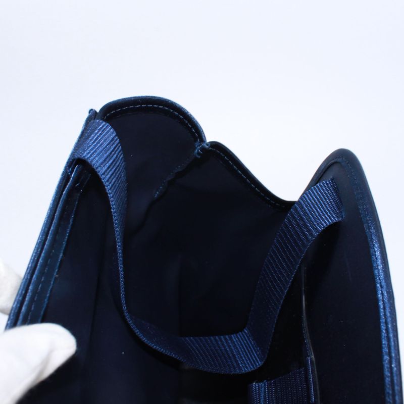 Hermes Sherpa Journey To The Stars Exhibition Backpack Nylon Blue — view 9