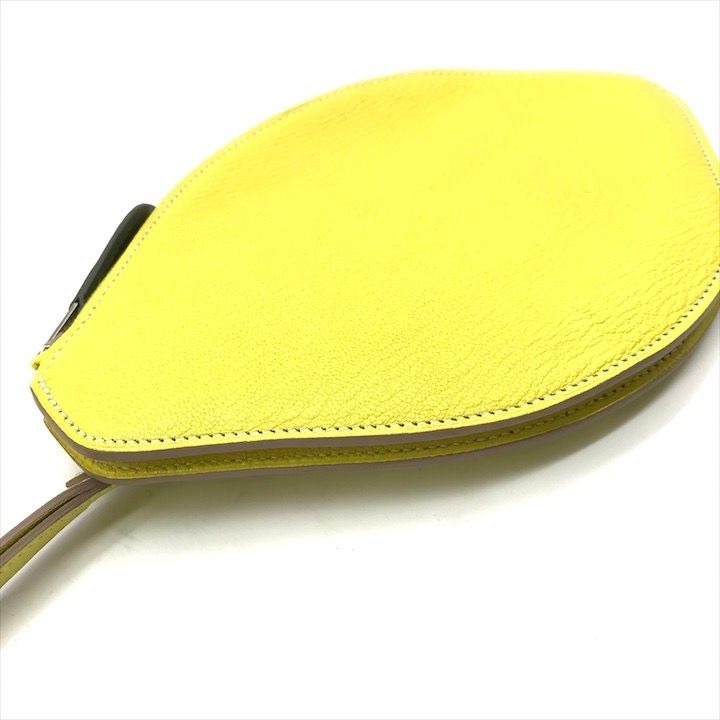 Hermes Pochette Citron Lemon Clutch Pouch Yellow — view 5