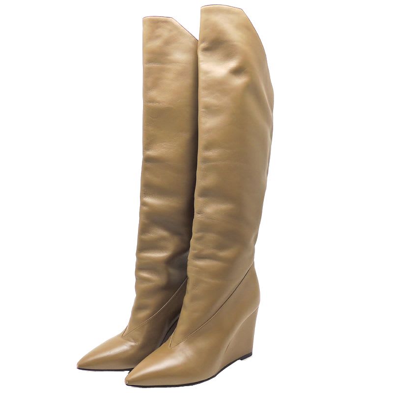 Hermes Khaki Size 23 Boots — view 2