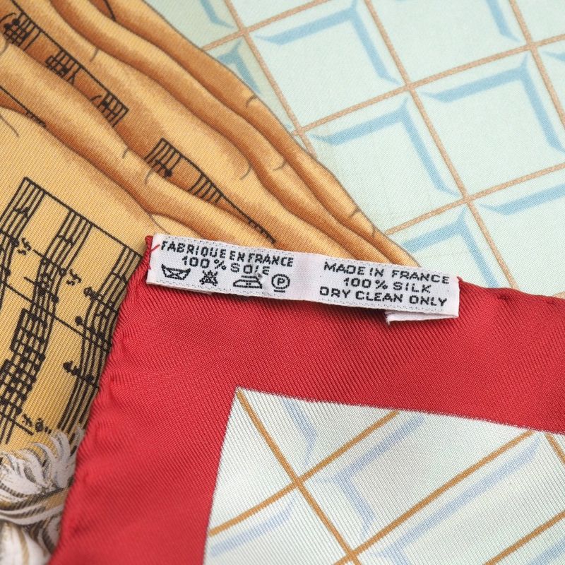 Hermes Wolfgang Amadeus Mozart Hymn To Carre 90 Scarf Silk Twill Square — view 9