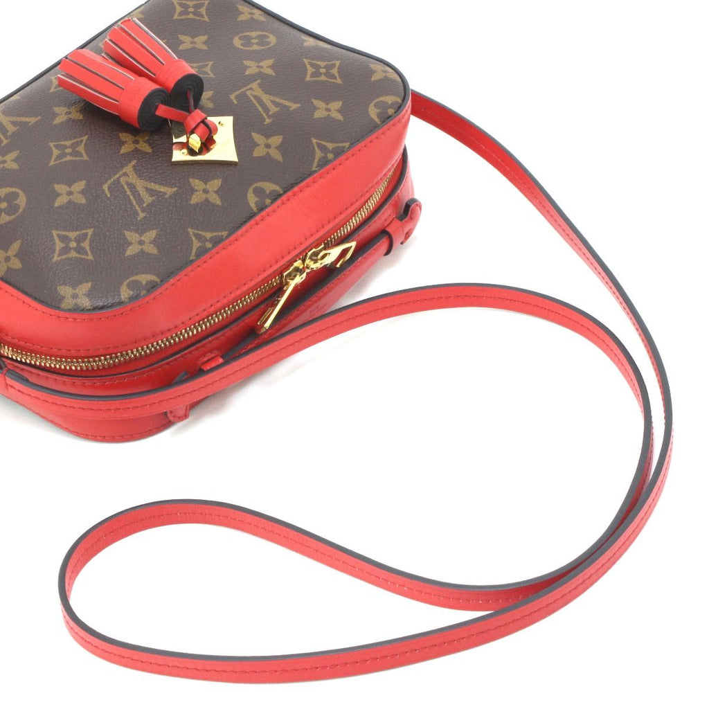 Louis Vuitton Monogram Saintonge Coquelicot Shoulder Bag — view 4