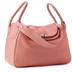 Hermes Lindy 34 Shoulder Bag Taurillon Clemence Crevette Silver — view 3