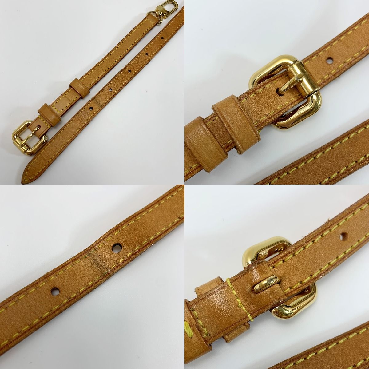 Louis Vuitton Leather Beige Gold Hardware 77 cm — view 6