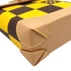Louis Vuitton Shoulder Bag Nano Steamer Damier Pop Canvas Yellow Brown — view 5