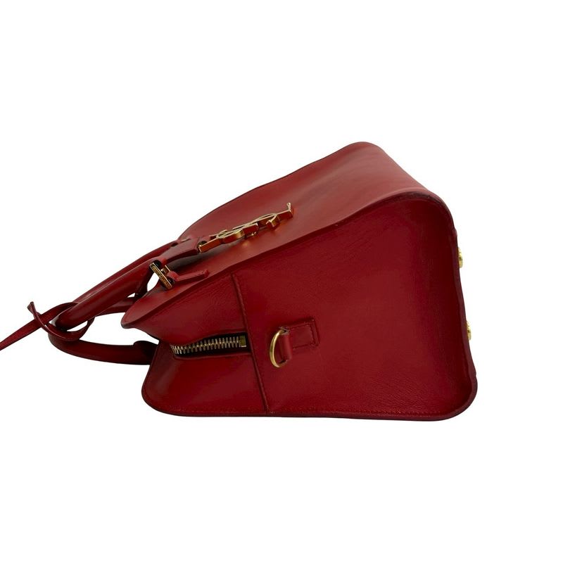 Saint Laurent Paris Baby Cabas YSL Logo Hardware Leather 2-Way Handbag — view 6