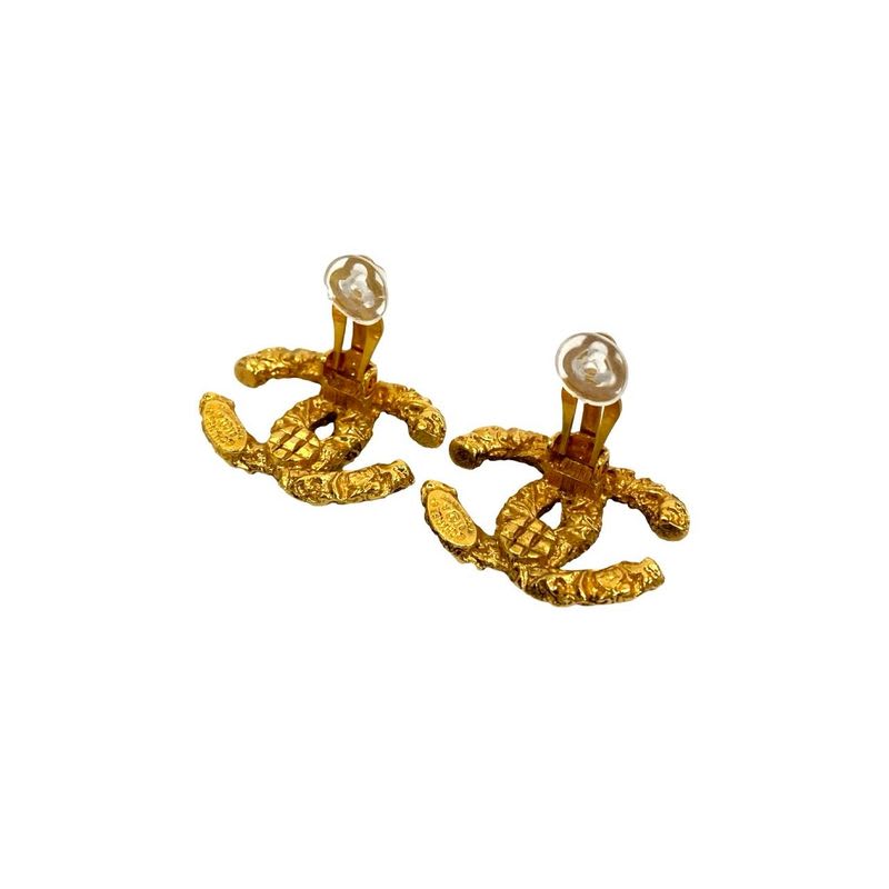 Chanel Vintage Coco Mark Motif Earrings Ear Cuff Accessory 93A — view 7