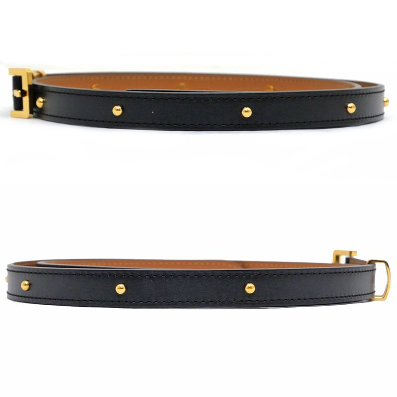 Hermes Belt Pop H Courte 15 80 cm Black Gold Hardware — view 5