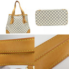 Louis Vuitton Tote Bag Hampstead MM Damier Azur Nubuck White — view 3