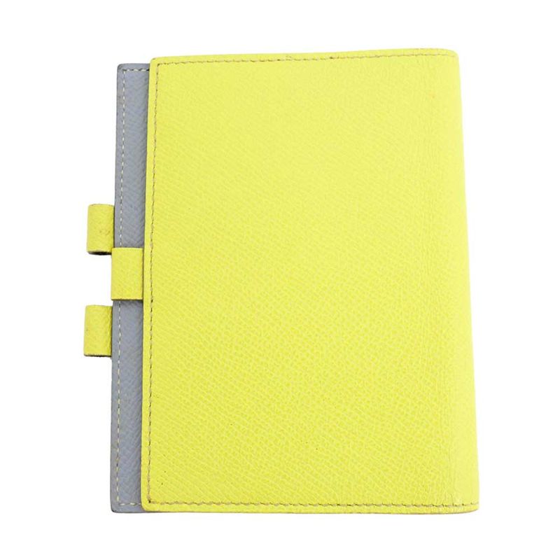 Hermes Agenda PM Yellow Series Gray Epson Notebook Cover — view 3