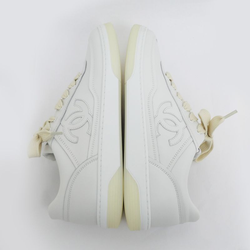 Chanel Coco Mark Sneakers 24 P Size 39 White — view 7
