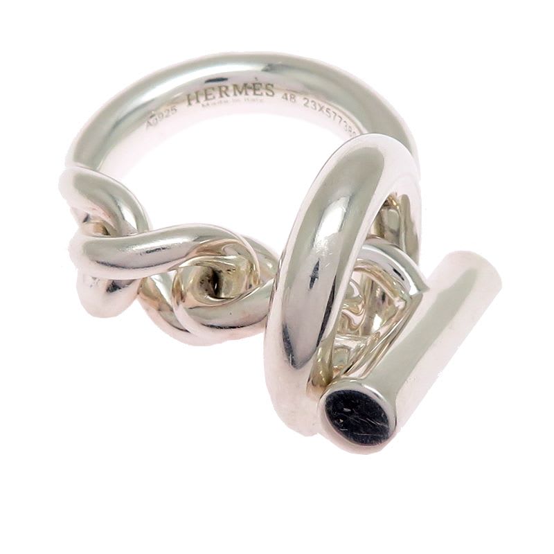 Hermes 48 SV 925 Croisette Gm Ring — view 3