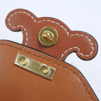 Celine Triomphe Card Holder With Chain 10 J743 dpv.04 lu Tan Brown — view 8