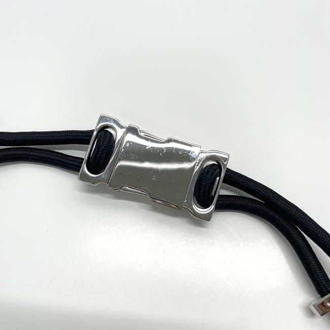 Gucci Wire Belt Black Silver Hardware 83 cm — view 5