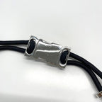 Gucci Wire Belt Black Silver Hardware 83 cm — view 5