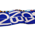 Chanel Scarf Logo CC Silk Blue Pink Multicolor — view 6