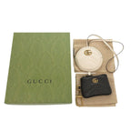 Gucci GG Marmont Leather Black Off White Coin Case 1462 — view 2