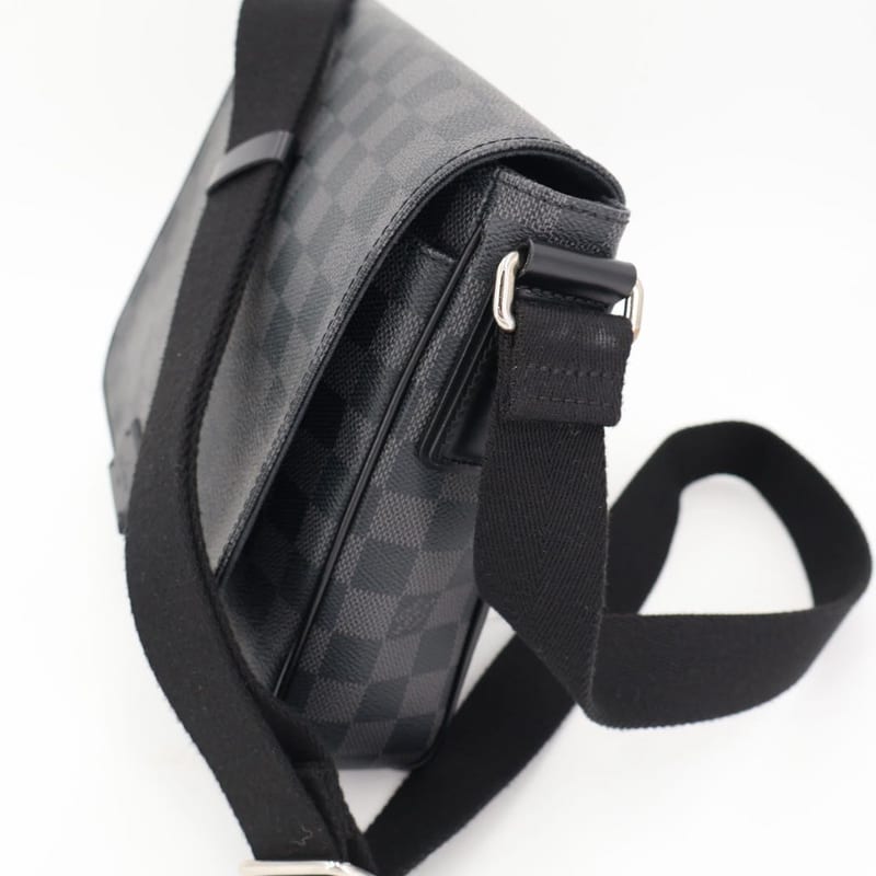 Louis Vuitton Damier Graphite District PM Shoulder Bag Messenger — view 3