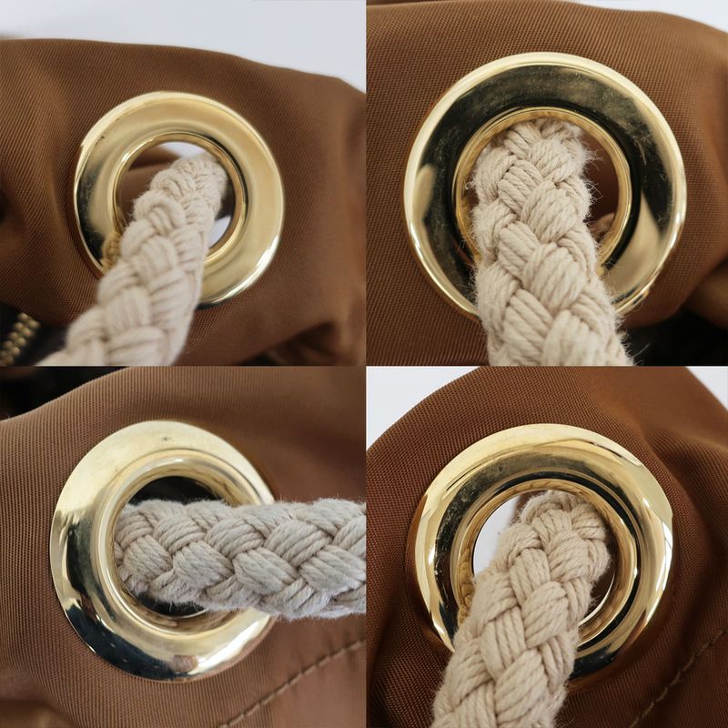 Prada Marina Small Re-nylon Bucket Bag Shoulder Nylon Leather — view 9