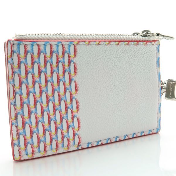 Louis Vuitton Double Zipped Card Holder Damier Spray RFID Coin Case — view 4