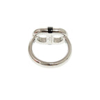 Hermes Myon Size T60 Metal Silver Black Ring 1082 — view 6