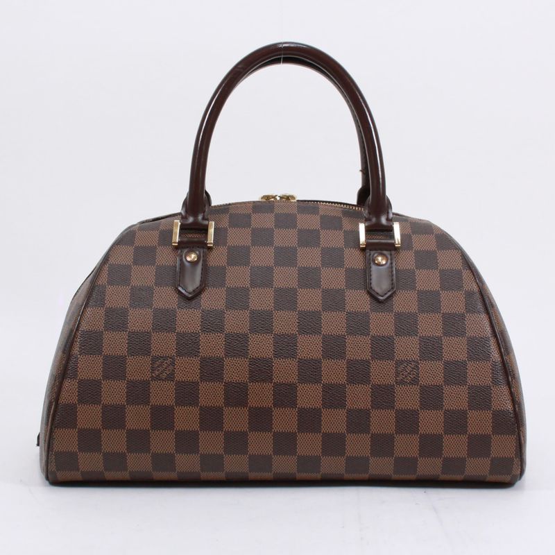 Louis Vuitton Rivera MM Damier Ebene Leather Brown Handbag — view 3