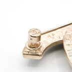 Chanel Brooch Corsage Gold Black Coco Mark Bicolor — view 8