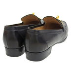 Hermes Vintage Kelly Box Calf Leather Loafers Moccasins Dress Shoes — view 4