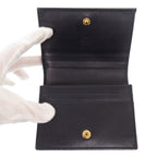 Gucci Horsebit Canvas Leather Beige Navy Bifold Wallet 0860 — view 5