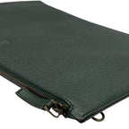 Gucci Hysteria Clutch Bag Second Document Handbag Leather Green — view 3