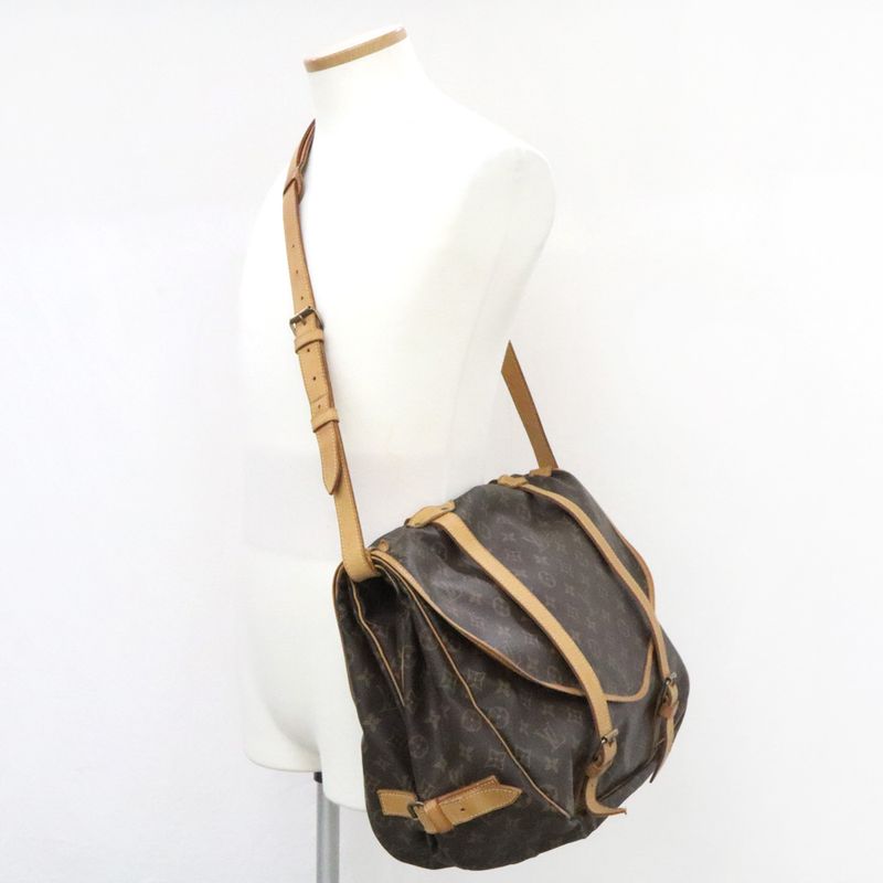 Louis Vuitton Monogram Saumur 43 Leather Shoulder Bag — view 6